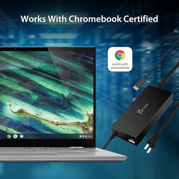 j5create USB Type C Super Charger PD 90W + USB Type A 10W Fast Charging JUP2290C - Picture 5 of 6